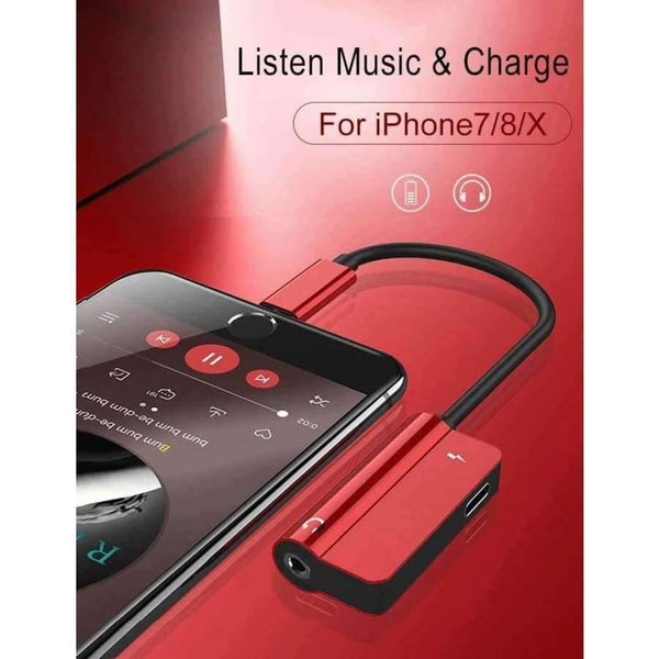 Planet Gates 3 in 1 For Lightning Adapter to 3.5mm Headphone Jack For iPhone 7 8 Charging Audio Adapter For iPhone X Charger Splitter