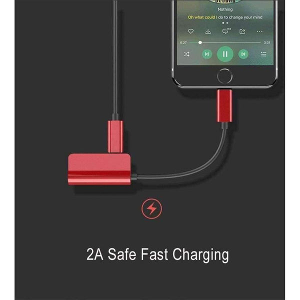 Planet Gates 3 in 1 For Lightning Adapter to 3.5mm Headphone Jack For iPhone 7 8 Charging Audio Adapter For iPhone X Charger Splitter