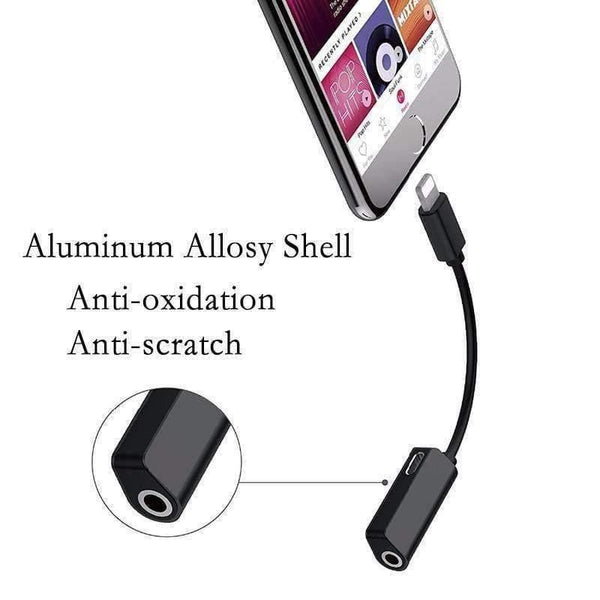 Planet Gates 3 in 1 For Lightning Adapter to 3.5mm Headphone Jack For iPhone 7 8 Charging Audio Adapter For iPhone X Charger Splitter