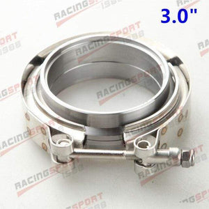 Planet Gates 3 Inch 1.5" 1.75"  2"  2.25" 2.5"  2.75"  3"  3.5"  4"Turbo Exhaust V-Band Clamp & Mild Steel Male/Female Flange Kit