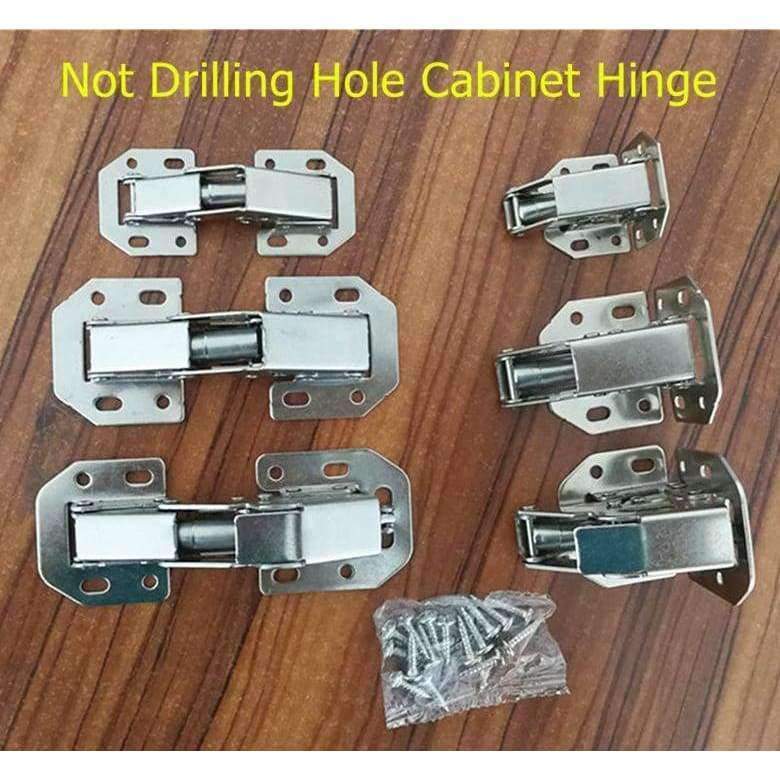 Planet Gates 3 inch 90 Degree Not Drilling Hole Cabinet Hinge Hydraulic  Cabinet Cupboard Door Hinges Soft Close Furniture hinges Hardware