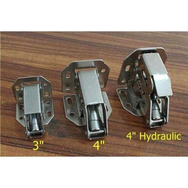Planet Gates 3 inch 90 Degree Not Drilling Hole Cabinet Hinge Hydraulic  Cabinet Cupboard Door Hinges Soft Close Furniture hinges Hardware