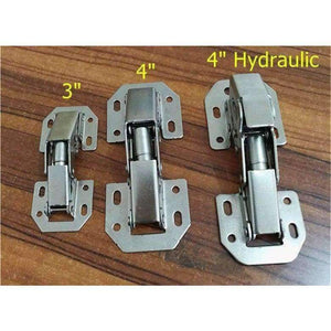 Planet Gates 3 inch 90 Degree Not Drilling Hole Cabinet Hinge Hydraulic  Cabinet Cupboard Door Hinges Soft Close Furniture hinges Hardware