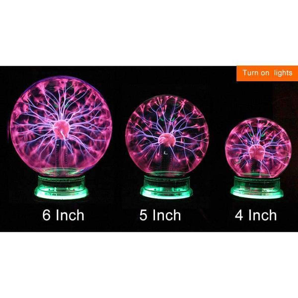 Planet Gates 3 Inch Novelty Glass Magic Plasma Ball Light 3 4 5 6 inch Table Lights Sphere Nightlight Kids Gift For New Year Magic Plasma Night Lamp
