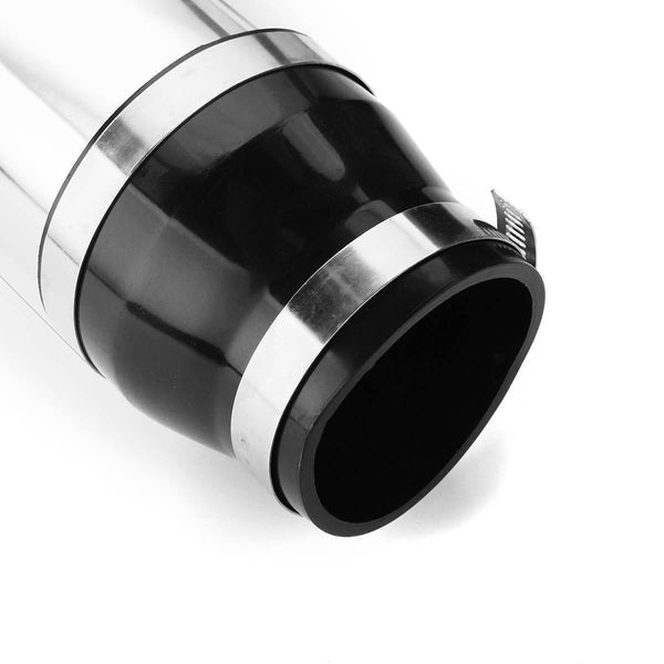 Planet Gates 3 Inch Universal Car Cold Air Intake Filter Aluminum Induction Kit Pipe Hose System Silver