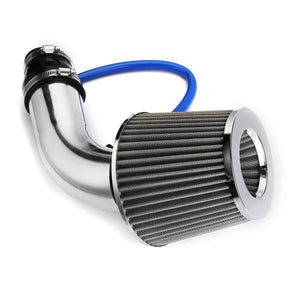 Planet Gates 3 Inch Universal Car Cold Air Intake Filter Aluminum Induction Kit Pipe Hose System Silver