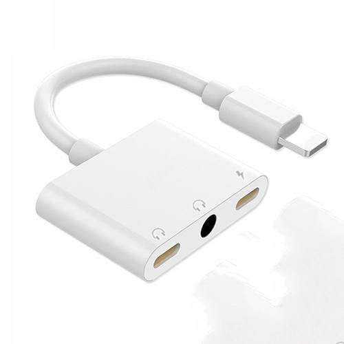 Planet Gates 3 Jack 3.5mm Audio Charger Splitter Adapter for iPhone 7 8 X 6 5 Adapter Cable Headphone Earphone Splitter Adapter