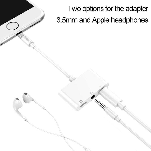 Planet Gates 3 Jack 3.5mm Audio Charger Splitter Adapter for iPhone 7 8 X 6 5 Adapter Cable Headphone Earphone Splitter Adapter