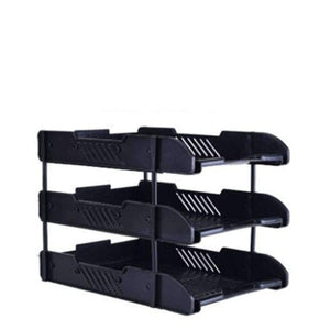 Planet Gates 3 Layers Document File Tray Holders Desk Set Book Holder Bookend Organizer A4   Office School Supplies Desk Accessories