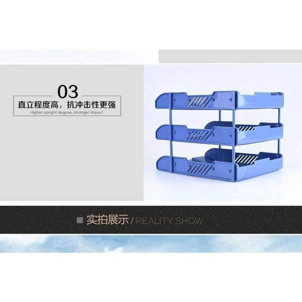 Planet Gates 3 Layers Document File Tray Holders Desk Set Book Holder Bookend Organizer A4   Office School Supplies Desk Accessories