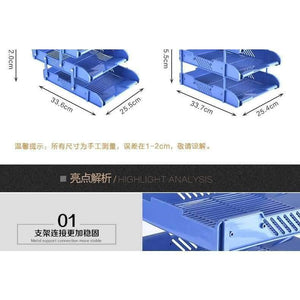 Planet Gates 3 Layers Document File Tray Holders Desk Set Book Holder Bookend Organizer A4   Office School Supplies Desk Accessories