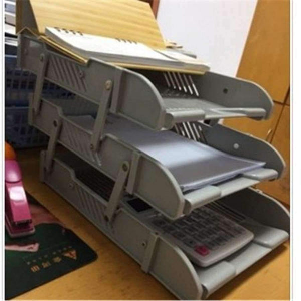 Planet Gates 3 Layers Document File Tray Holders Desk Set Book Holder Bookend Organizer A4   Office School Supplies Desk Accessories