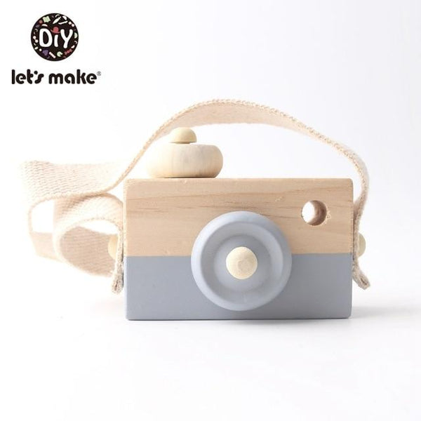 Planet Gates 3 Let'S Make 1Pc Wooden Baby Toys Fashion Camera Wood Pendants Montessori Toys For Kids Wooden Diy Present Nursing Gift Baby Block