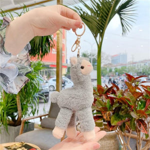Planet Gates 3 Lovely Alpaca Plush Toy Japanese Alpaca Soft Stuffed Cute Sheep Llama Animal Dolls keychain Doll