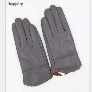 Planet Gates 3 / M 2018 new autumn winter lady sexy modal Fashion women's genuine mesh leather Bow knot driving car pole dancing gloves Mittens