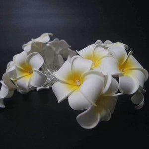 Planet Gates 3 meter 20 leds Handmade frangipani LED String Lights, AA battery PE floral holiday lighting,Event Party garland decoration,flower arrangement