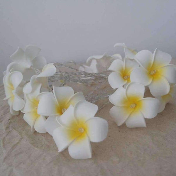 Planet Gates 3 meter 20 leds Handmade frangipani LED String Lights, AA battery PE floral holiday lighting,Event Party garland decoration,flower arrangement