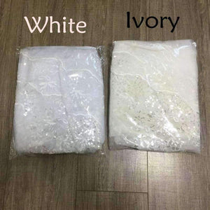 Planet Gates 3 Meter White Ivory Cathedral Wedding Veils Long Lace Edge Bridal Veil with Comb Wedding Accessories Bride Veu Wedding Veil