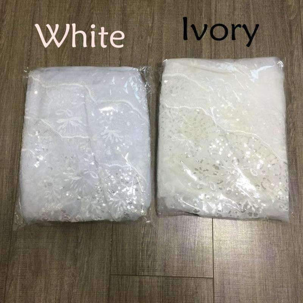 Planet Gates 3 Meter White Ivory Cathedral Wedding Veils Long Lace Edge Bridal Veil with Comb Wedding Accessories Bride Veu Wedding Veil