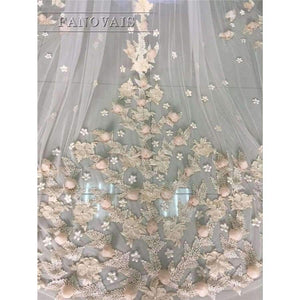 Planet Gates 3 Meters Ivory/White Bridal Veils Lace Edge Flowers Tulle Cathedral Wedding Veils Long Veu de Noiva 2017 Wedding Accessories BV6