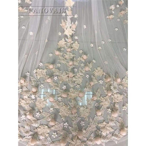 Planet Gates 3 Meters Ivory/White Bridal Veils Lace Edge Flowers Tulle Cathedral Wedding Veils Long Veu de Noiva 2017 Wedding Accessories BV6