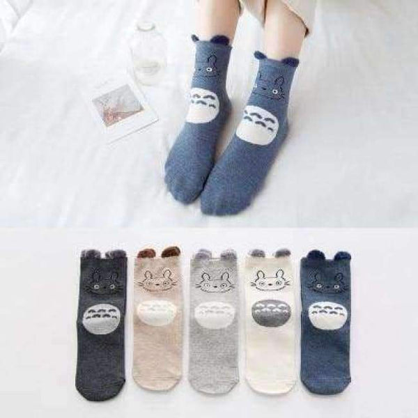 Planet Gates 3 / One Size 10PCS=5Pairs/lot Lovely Cartoon Women Horse Bear Rabbit Animal Socks Cotton Sox Women Girls Lady Female Socks Warm Candy Color