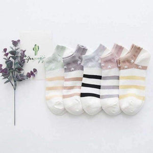 Planet Gates 3 / One Size Fashion Women Socks Cotton Cartoon Print Girls Casual Novelty High Quality New Casual Print Sock For Girls 5Pair/Pcs