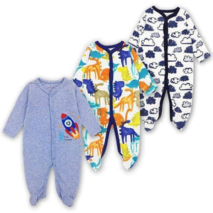 Planet Gates 3 Pack Baby Girls Boy Clothes Newborn Pajamas Toddler Infant Sleepwear 0-12 Months Baby Romper Babies Clothing Set