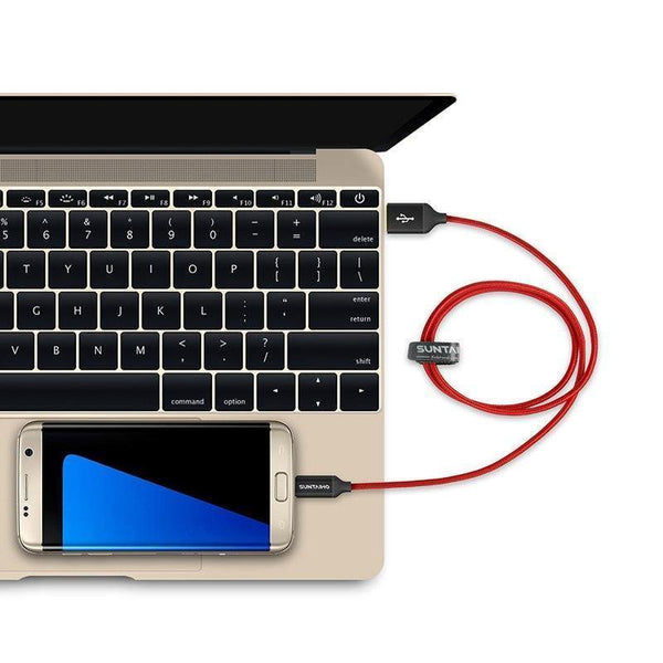 Planet Gates [3 PACK]Micro USB Cable 5V2.5A Fast Charging Cable Suntaiho Nylon Braid USB Cable Data Charger Cable for Samsung Xiaomi LG Phone