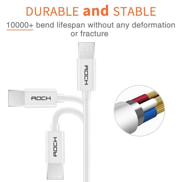 Planet Gates 3 Pack ROCK Micro Usb Cable 5V2A Fast Charging Mobile Phone USB Charger Cord for SamSung Xiaomi Huawei Android Sync Date Cable