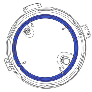 Planet Gates 3 Pack Silicone Sealing Ring for Instant Pot Accessories 6 Quart Seal Lasting BPA-Free Blue Red White