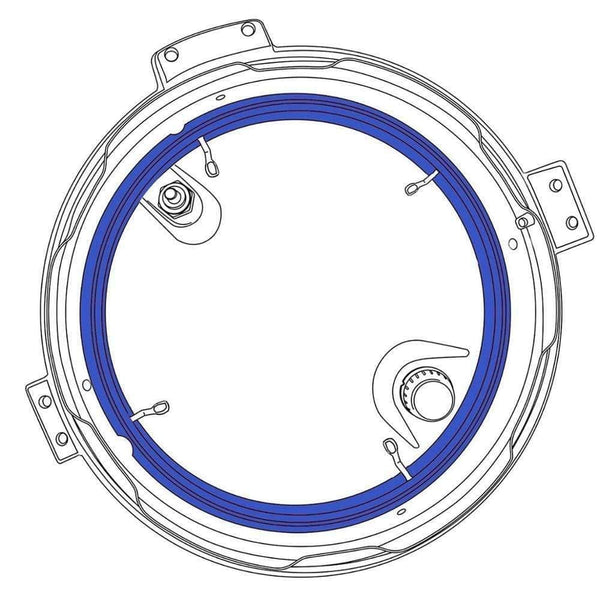 Planet Gates 3 Pack Silicone Sealing Ring for Instant Pot Accessories 6 Quart Seal Lasting BPA-Free Blue Red White