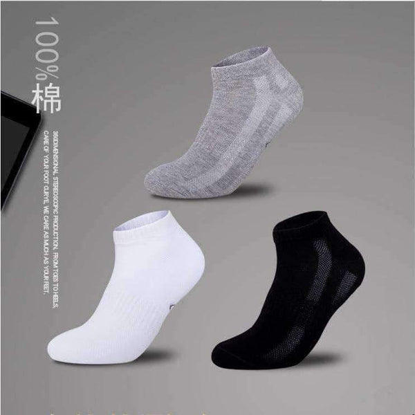 Planet Gates 3 pairs  Cotton socks men's summer thin hosiery, Men's breathable deodorant solid color cotton boat socks