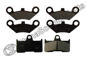 Planet Gates 3 Pairs Semi metallic Front Rear Brake Pad For CFmoto CF500 500 500CC  CF600 600 600CC X5 X6 X8 U5 ATV UTV Shineary