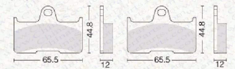Planet Gates 3 Pairs Semi metallic Front Rear Brake Pad For CFmoto CF500 500 500CC  CF600 600 600CC X5 X6 X8 U5 ATV UTV Shineary