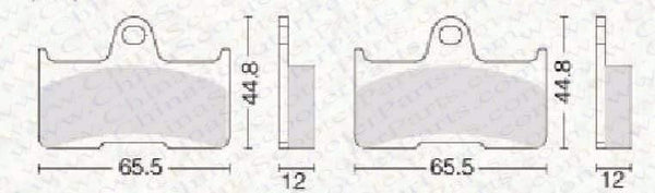 Planet Gates 3 Pairs Semi metallic Front Rear Brake Pad For CFmoto CF500 500 500CC  CF600 600 600CC X5 X6 X8 U5 ATV UTV Shineary