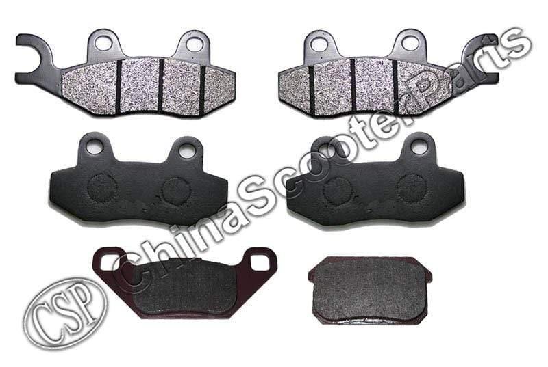 Planet Gates 3 Pairs Semi metallic Front Rear Brake Pad For KAZUMA STELS 500GT 500CC ATV UTV