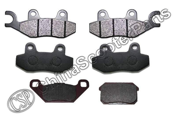 Planet Gates 3 Pairs Semi metallic Front Rear Brake Pad For KAZUMA STELS 500GT 500CC ATV UTV