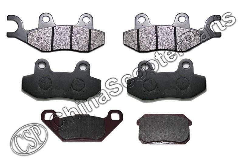Planet Gates 3 Pairs Semi metallic Front Rear Brake Pad For KAZUMA STELS 500GT 500CC ATV UTV