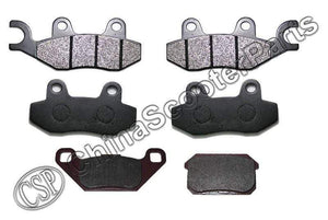 Planet Gates 3 Pairs Semi metallic Front Rear Brake Pad For KAZUMA STELS 500GT 500CC ATV UTV