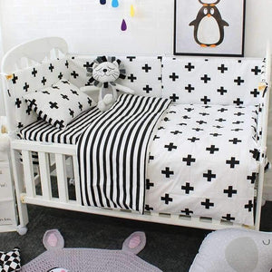 Planet Gates 3 Pcs Baby Cot Bedding Set Soft Breathable Cotton Bed Linen For Children Including Quilt Pillow Bumper Flat Sheet Cradle Kit For Kids