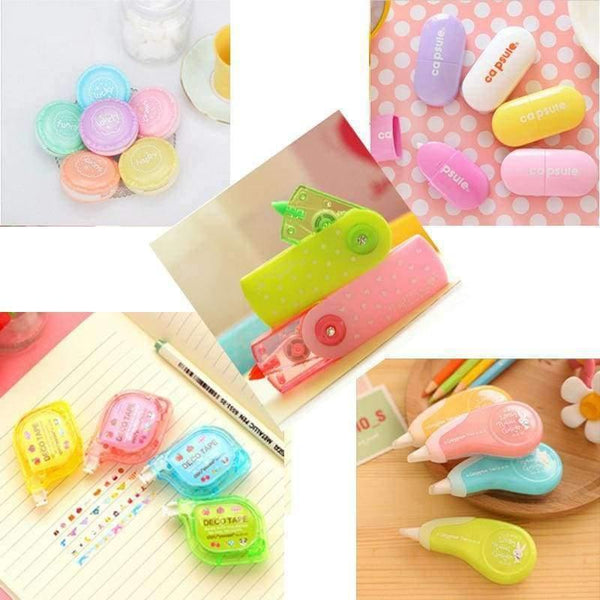 Planet Gates 3 pcs/lot Cleaning Sale Creative cartoon correction tape Kawaii school supplies office supplies students stationery Free shipping