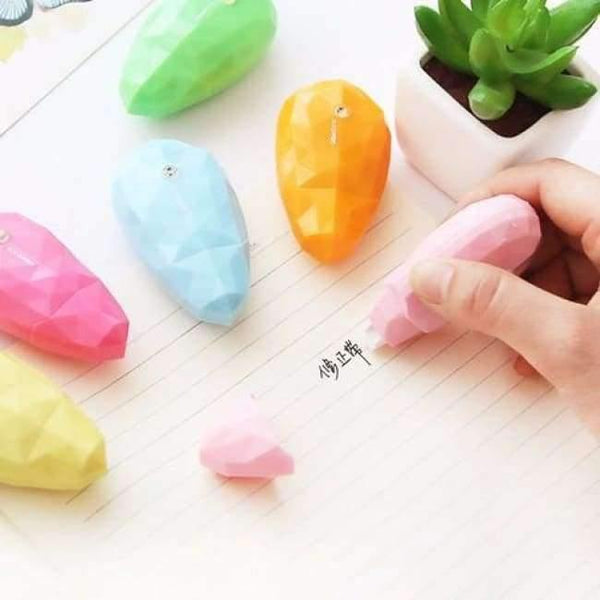 Planet Gates 3 pcs/Lot Diamond stone correction tape 5mm*6m corrector Stationery Office School supply fita corretiva material escolar F980