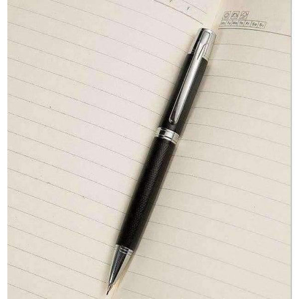 Planet Gates 3 pcs/lot Luxury Black 0.7MM Mechanical Pencil Stationery School Office Supplies metal Writing pencil For Student