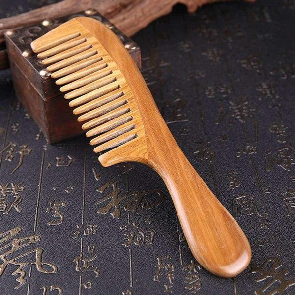 Planet Gates 3 pcs/lot Wooden Comb Anti-static Massage Hair Brush Natural Peach Wood Wide Tooth Comb Hair Care Hairbrush Salon Styling Tools