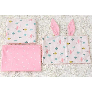 Planet Gates 3 Pcs Set Baby Bedding Set Flamingo Pattern Crib Kit Including Cot Bumper Flat Sheet Pillowcase Duvet Cover Baby Bed Hanging Bag For Girls