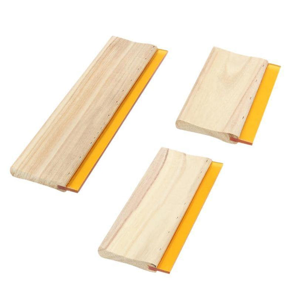3 Pcs Silk Screen Printing Squeegee Ink Scaper Scratch Board Tools 16cm 24cm 33cm