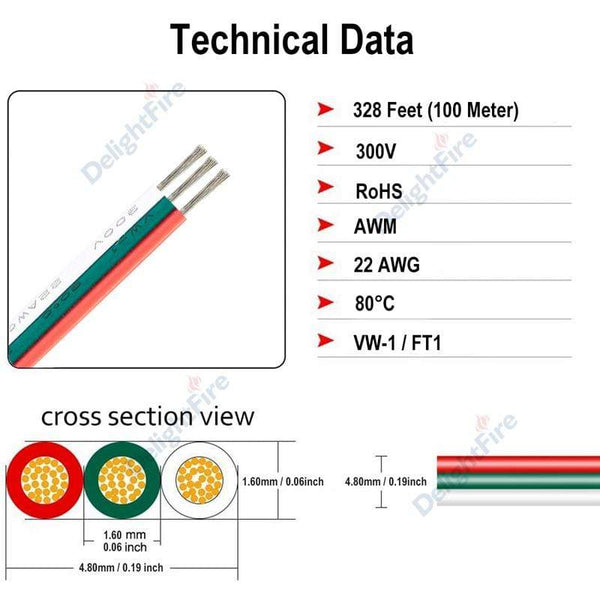 Planet Gates 3 Pin LED Wire 2 4 5 6 Core 22AWG Extension Cable JST Connector Electrical Wires Cable For WS2812B RGB RGBW LED Strip Automotive