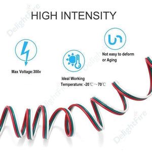 Planet Gates 3 Pin LED Wire 2 4 5 6 Core 22AWG Extension Cable JST Connector Electrical Wires Cable For WS2812B RGB RGBW LED Strip Automotive
