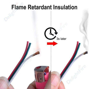 Planet Gates 3 Pin LED Wire 2 4 5 6 Core 22AWG Extension Cable JST Connector Electrical Wires Cable For WS2812B RGB RGBW LED Strip Automotive